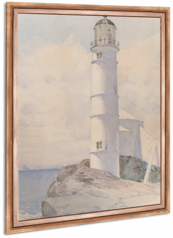 Lighthouse Isle Of Shoals By Childe Hassam