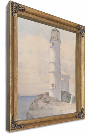 Lighthouse Isle Of Shoals By Childe Hassam