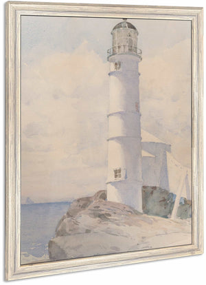 Lighthouse Isle Of Shoals By Childe Hassam