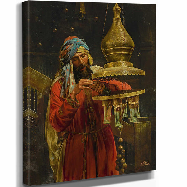 Antonio Fabres 11" x 14" / Stretched Canvas Wrap Lighting The Lamp By Antonio Fabres