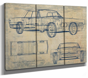 Lincoln Continental Convertible 1968 Wall Art from Bella Frye.