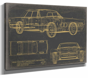 Lincoln Continental Convertible 1968 Wall Art from Bella Frye.