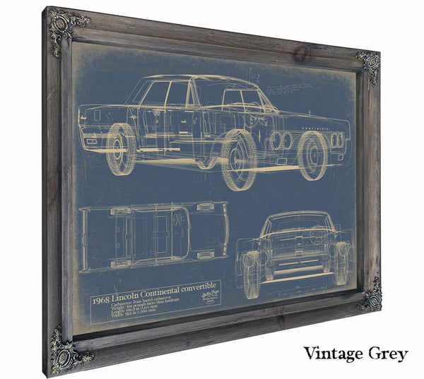 Lincoln Continental Convertible1968 Wall Art from Bella Frye.