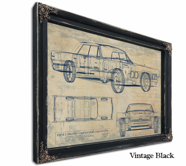 Lincoln Continental Convertible1968 Wall Art from Bella Frye.