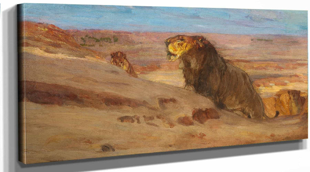 Henry Ossawa Tanner Lions In The Desert By Henry Ossawa Tanner