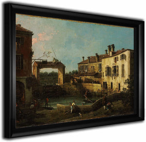 Lock Near Dolo By Canaletto