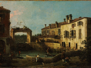 Canaletto Lock Near Dolo By Canaletto