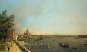 Canaletto London  The Thames From Somerset House Terrace Towards The City By Canaletto