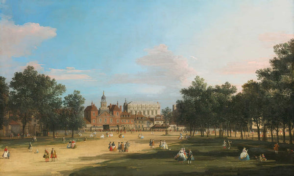 Canaletto London A View Of The Old Horse Guards And Banqueting Hall Whitehall Seen From St James Park By Canaletto