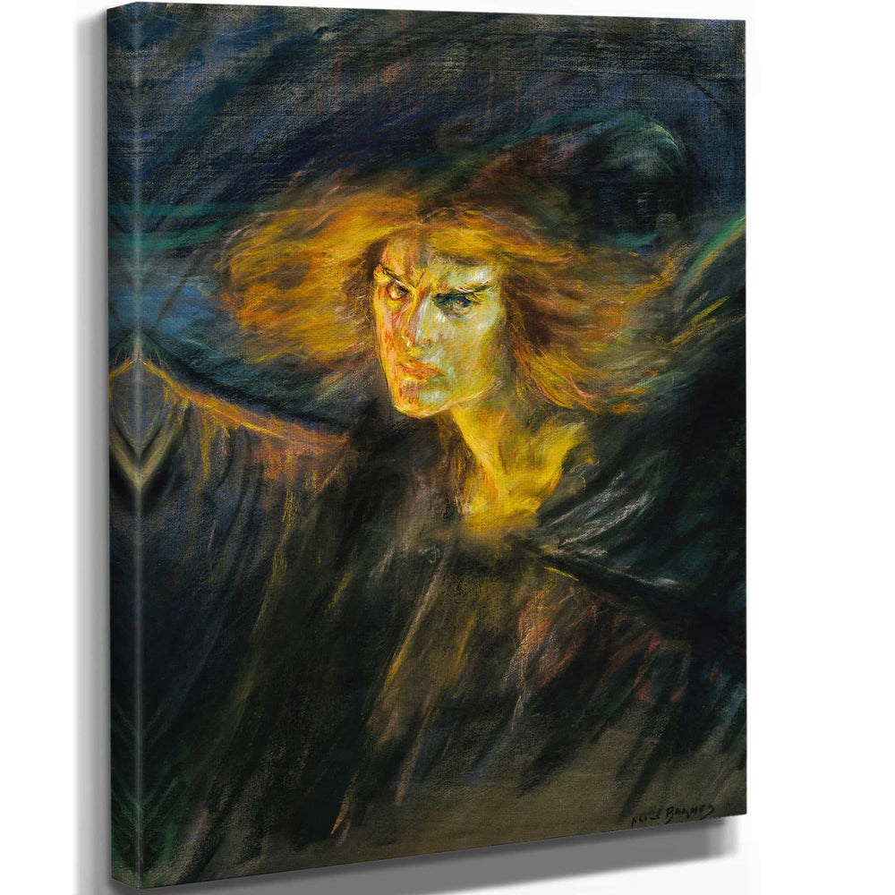 Alice Pike Barney 11" x 14" / Stretched Canvas Wrap Lucifer By Alice Pike Barney