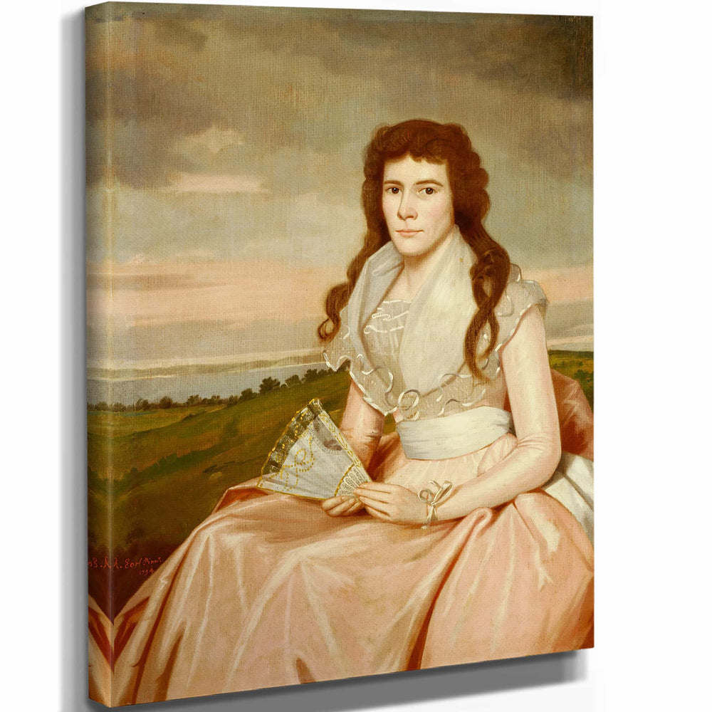 Ralph Earl 11" x 14" / Stretched Canvas Wrap Lucy Bradley By Ralph Earl