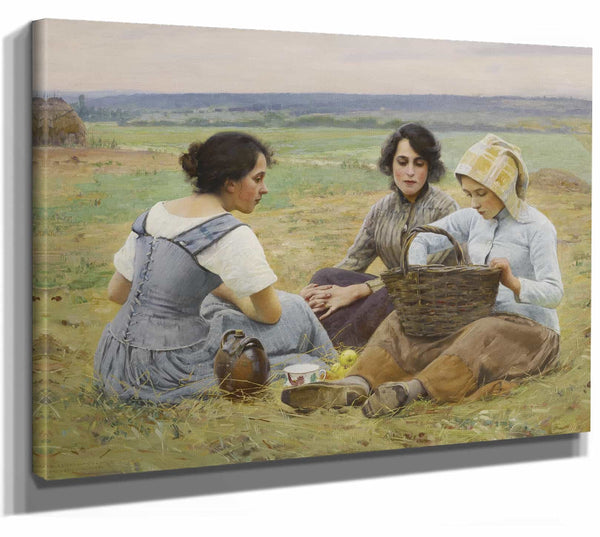 Lunch Break In The Fields By Charles Sprague Pearce