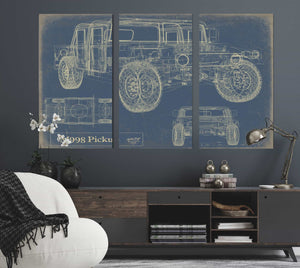 m998 Pickup Wall Art from Bella Frye.