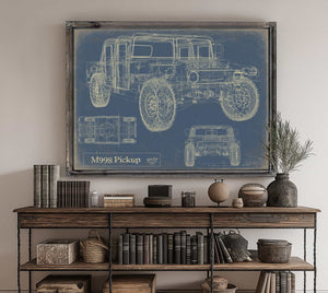 m998 Pickup Wall Art from Bella Frye.