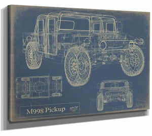 m998 Pickup Wall Art from Bella Frye.