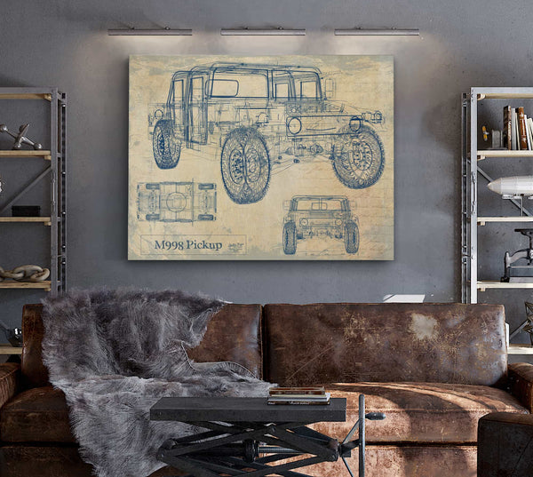 m998 Pickup Wall Art from Bella Frye.