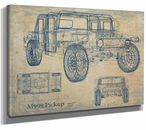 m998 Pickup Wall Art from Bella Frye.