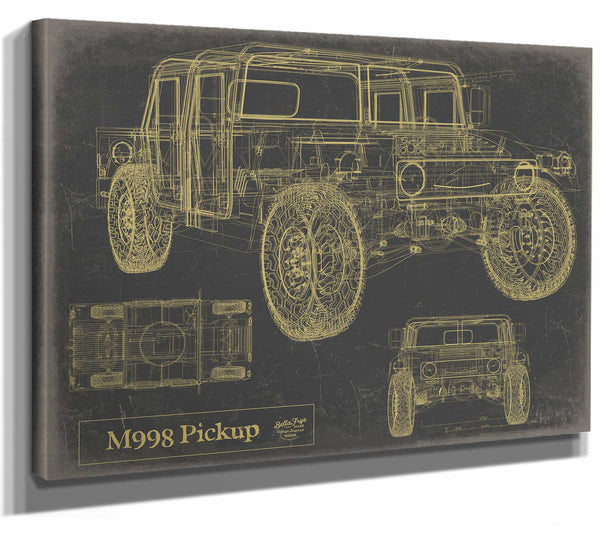 m998 Pickup Wall Art from Bella Frye.