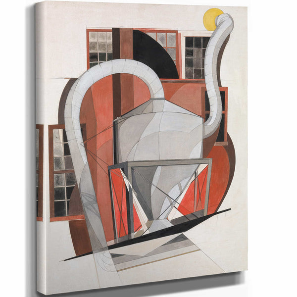 Charles Demuth 11" x 14" / Stretched Canvas Wrap Machinery By Charles Demuth