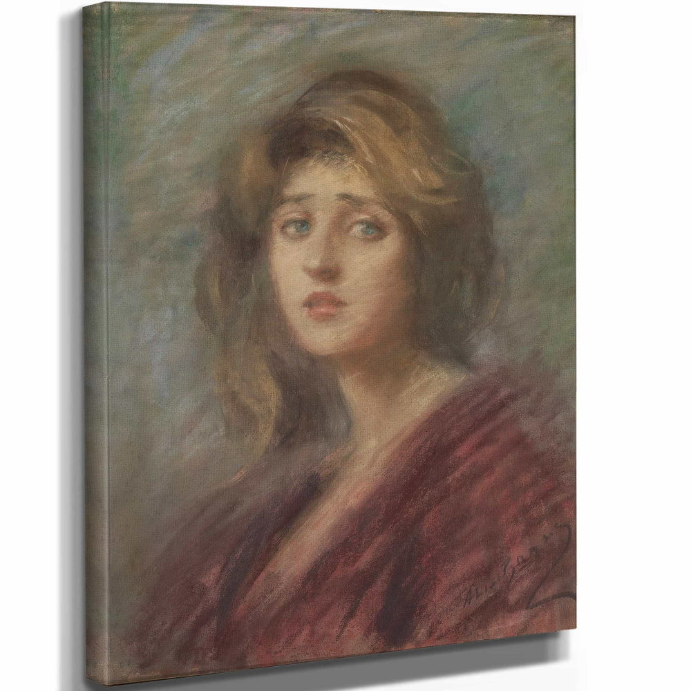 Alice Pike Barney 11" x 14" / Stretched Canvas Wrap Madame R By Alice Pike Barney