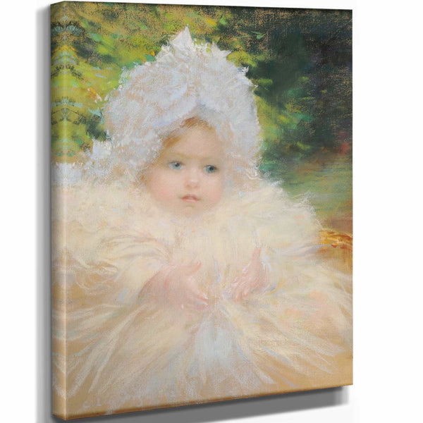 Charles Lucien Leandre 11" x 14" / Stretched Canvas Wrap Madeleine Lemoine Niece Du Peintre By Charles Lucien Leandre