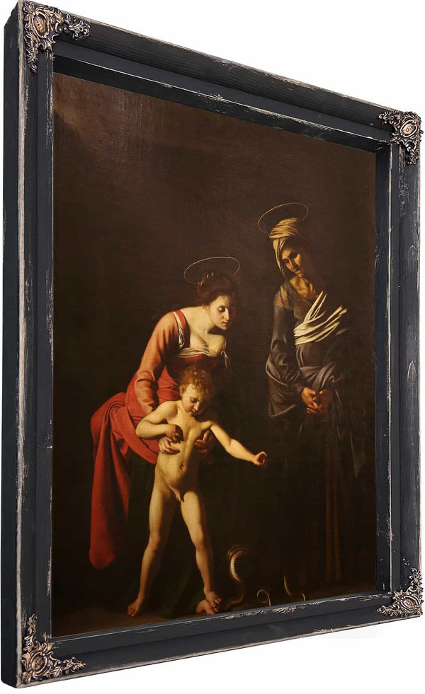 Madonna And Child With Saint Anne By Caravaggio