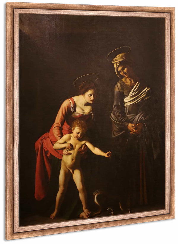 Madonna And Child With Saint Anne By Caravaggio