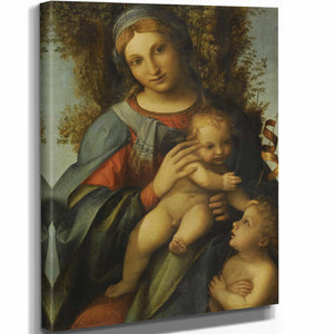 Correggio Madonna And Child With The Infant Saint John The Baptist By Correggio