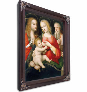 Madonna With Child And Saints John The Baptist And Girolamo By Andrea Del Brescianino