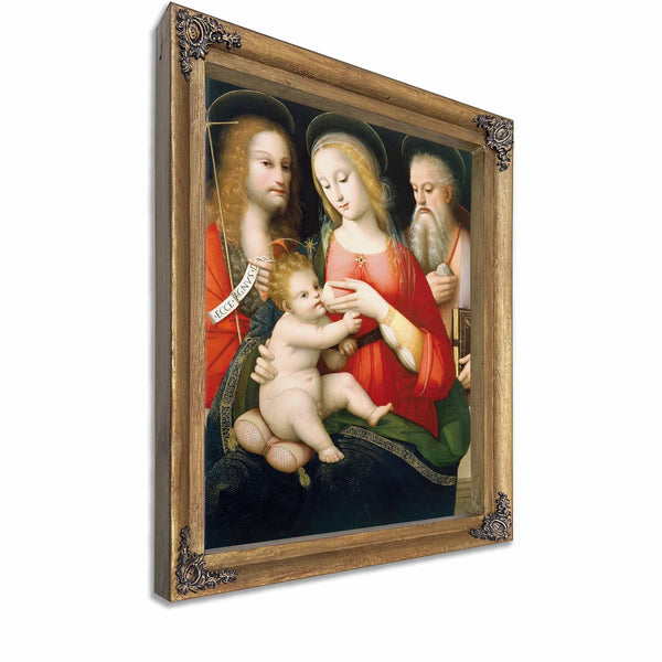 Madonna With Child And Saints John The Baptist And Girolamo By Andrea Del Brescianino