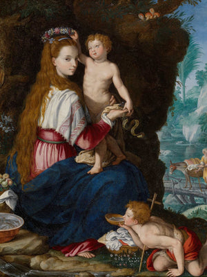 Alessandro Allori Madonna With The Infant Saint John The Baptist By Alessandro Allori