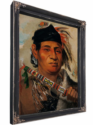 Mah Kee Mee Teuv Grizzly Bear Chief Of The Tribe By George Catlin