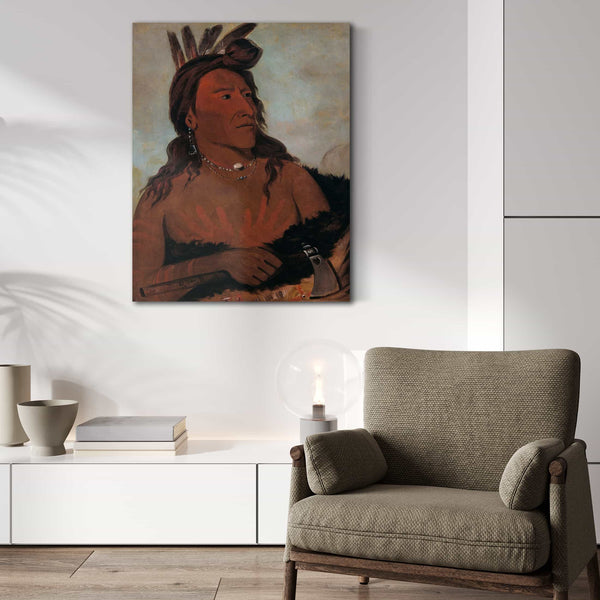 George Catlin Mah To Che Ga Little Bear A Hunkpapa Brave By George Catlin