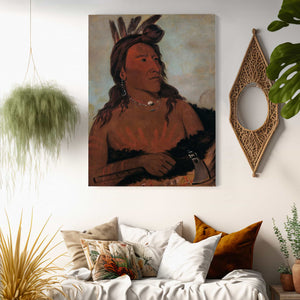 George Catlin Mah To Che Ga Little Bear A Hunkpapa Brave By George Catlin