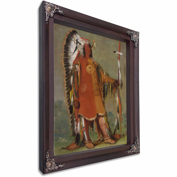 Mah To Toh Pa Four Bears Second Chief In Full Dress By George Catlin