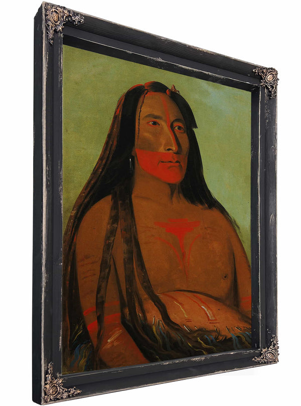 Mah To Toh Pa Four Bears Second Chief In Mourning By George Catlin