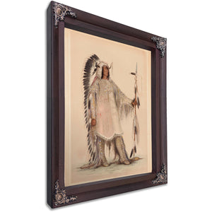 Mah To Toh Pa The Mandan Chief By George Catlin