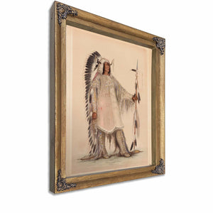 Mah To Toh Pa The Mandan Chief By George Catlin