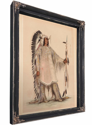 Mah To Toh Pa The Mandan Chief By George Catlin