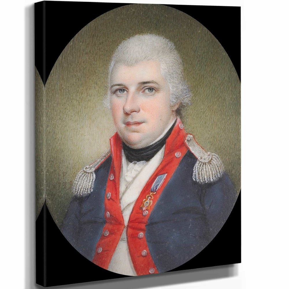 James Peale 11" x 14" / Stretched Canvas Wrap Major Thomas Humphrey Cushing By James Peale