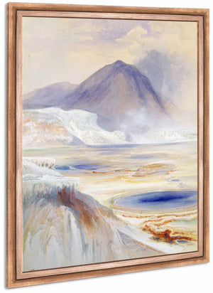 Mammoth Hot Springs Yellowstone By Thomas Moran