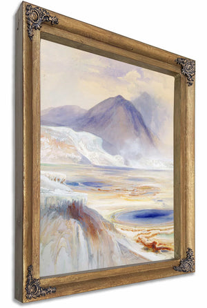 Mammoth Hot Springs Yellowstone By Thomas Moran