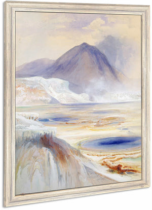 Mammoth Hot Springs Yellowstone By Thomas Moran