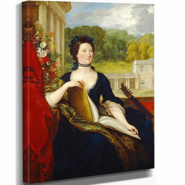 Benjamin West 11" x 14" / Stretched Canvas Wrap Maria Hamilton Beckford By Benjamin West