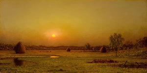 Martin Johnson Heade Marsh Sunset Newburyport Massachusetts By Martin Johnson Heade