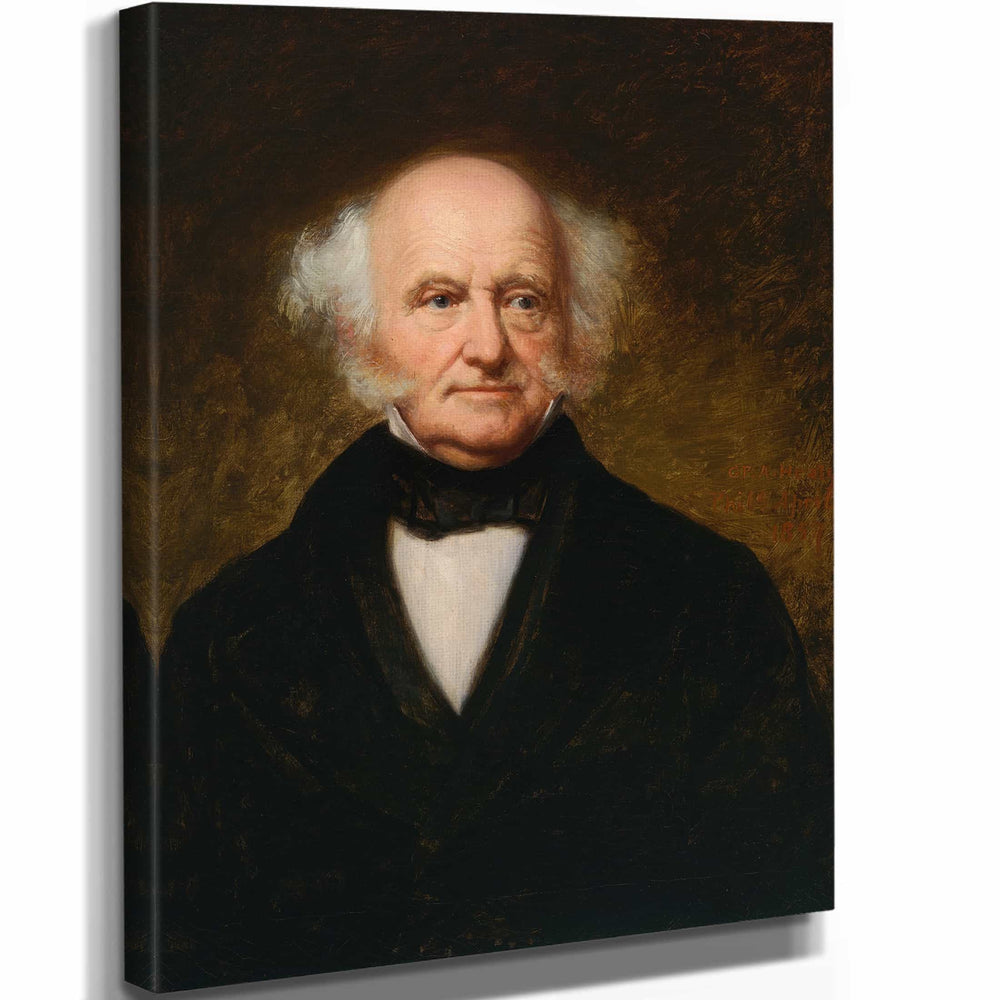 George Peter Alexander Healy 11" x 14" / Stretched Canvas Wrap Martin Van Buren By George Peter Alexander Healy