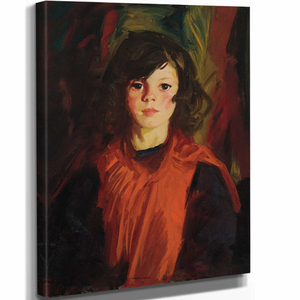 Robert Henri 11" x 14" / Stretched Canvas Wrap Mary Ann By Robert Henri