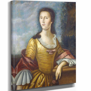 Benjamin West 11" x 14" / Stretched Canvas Wrap Mary Bethel Boude By Benjamin West