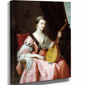 Benjamin West 11" x 14" / Stretched Canvas Wrap Mary Hopkinson By Benjamin West