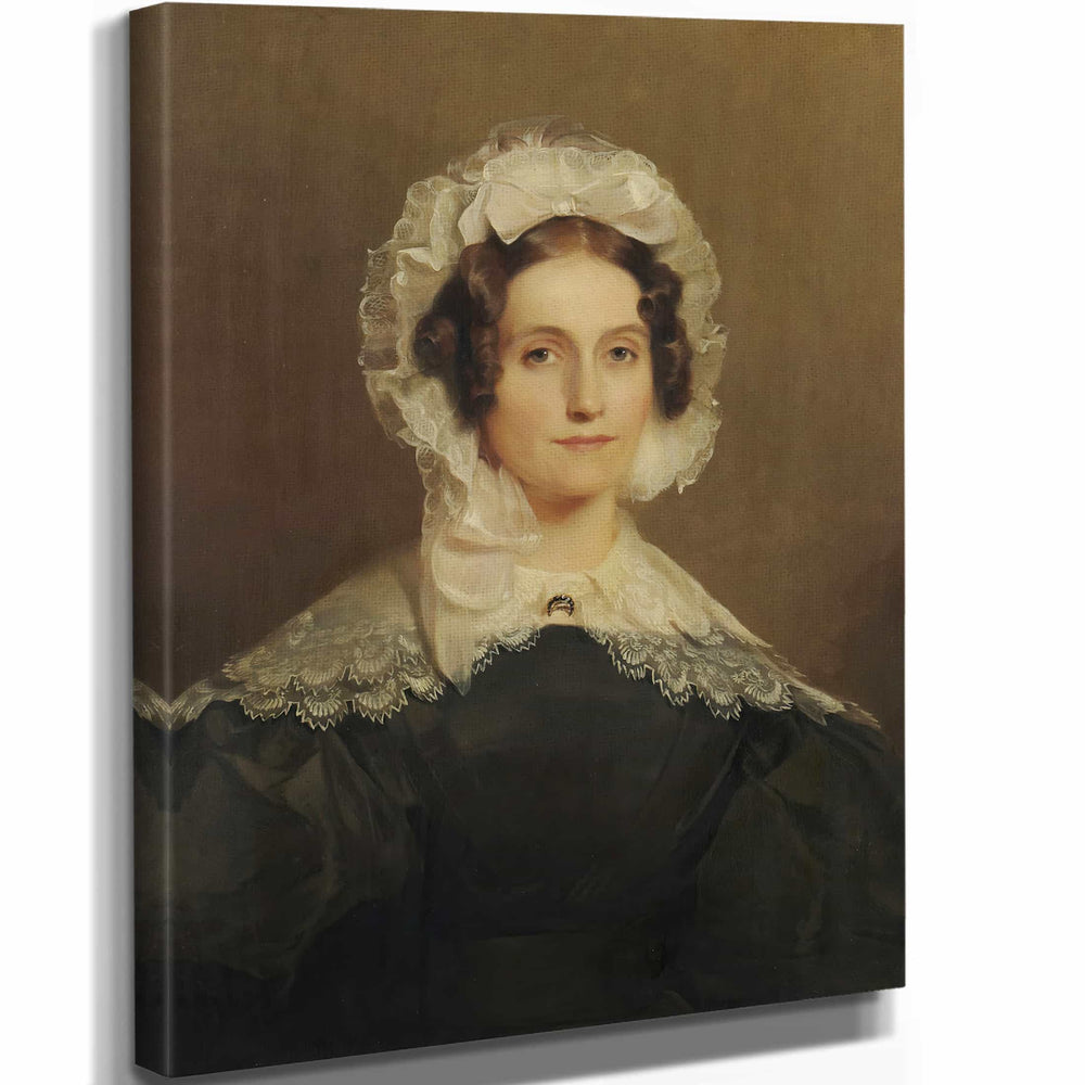 Thomas Sully 11" x 14" / Stretched Canvas Wrap Mary Stout Wife Of Richard Stout By Thomas Sully